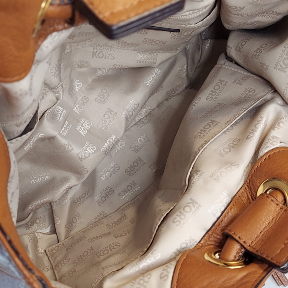 Michael Kors Tan Leather Ring Tassel Tote - Picture 13 of 16